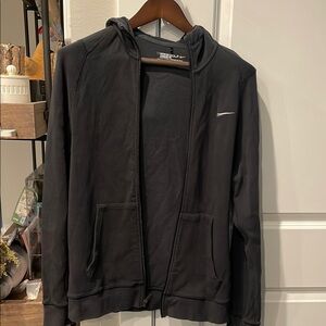 Nike Black Lightweight Shirt Jacket with Hood